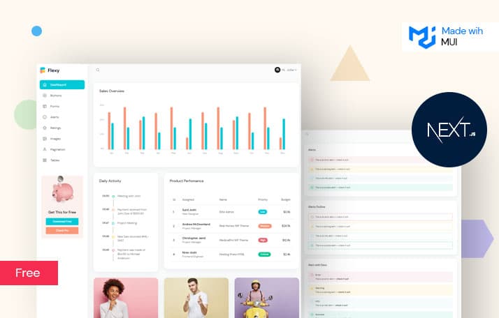  Flexy NextJs Free Admin Template